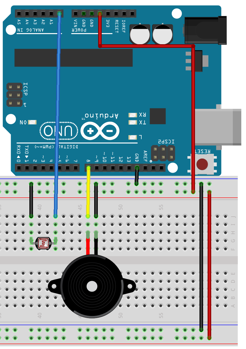 lightsensitiveresistorbuzzer