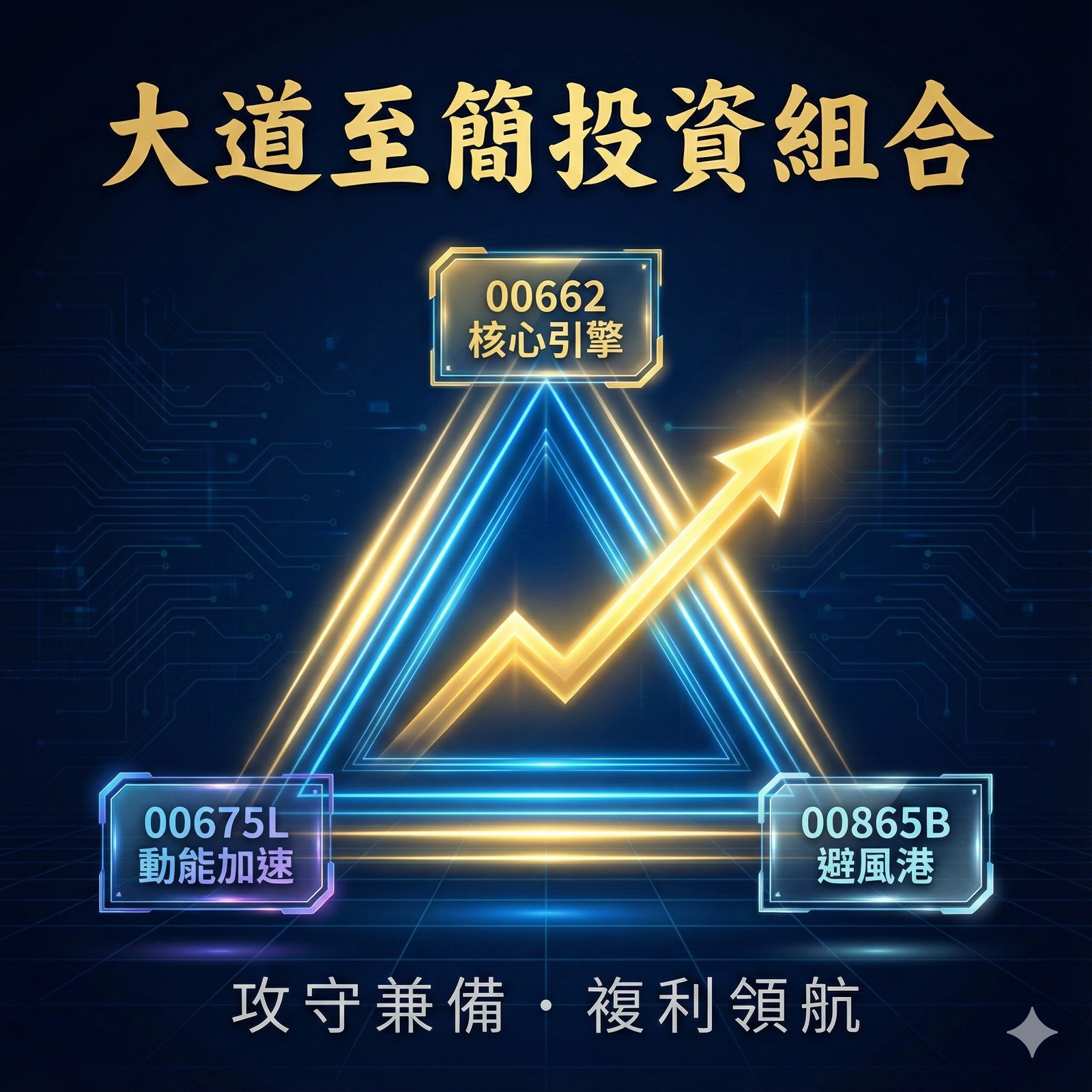 (A0006) 大道至簡的投資工具箱：00662、00675L 與 00865B 的戰略組合