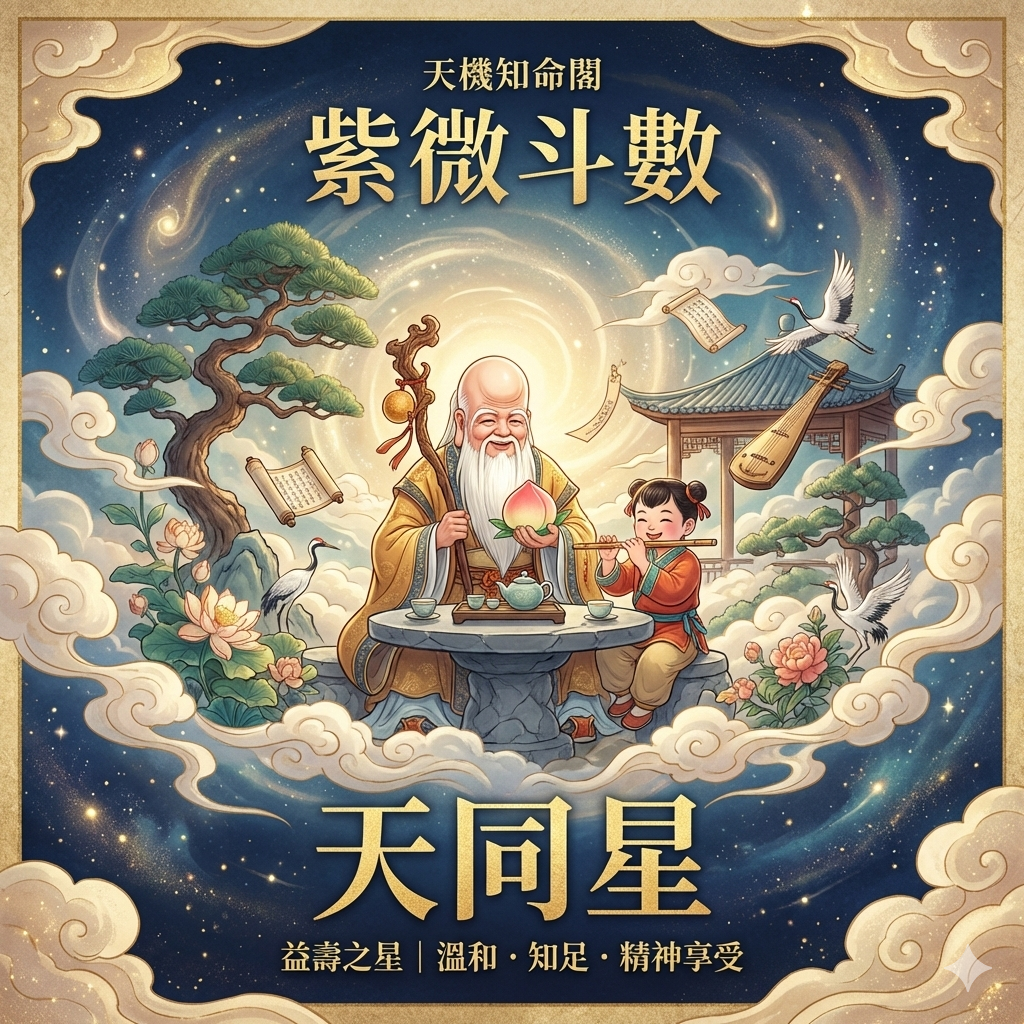 [fz-015] 天同星：益壽之星，性溫和、知足，偏重精神享受。