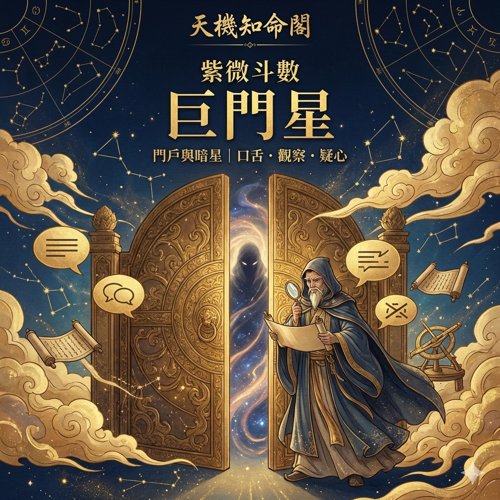 [fz-020] 巨門星：門戶與暗星，主口舌爭議，擅觀察、疑心重。