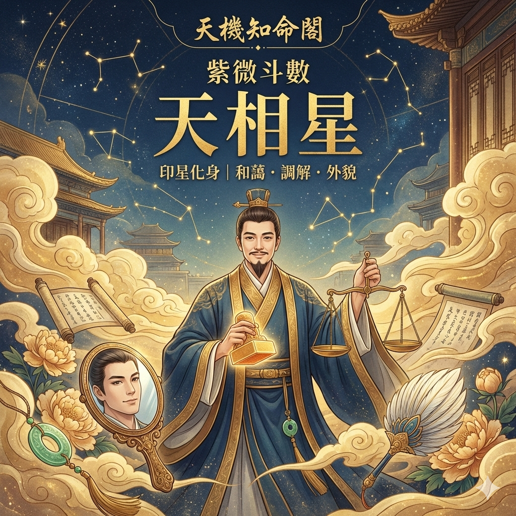 [fz-021] 天相星：印星化身，和藹敦厚，擅調解、重視外貌感。
