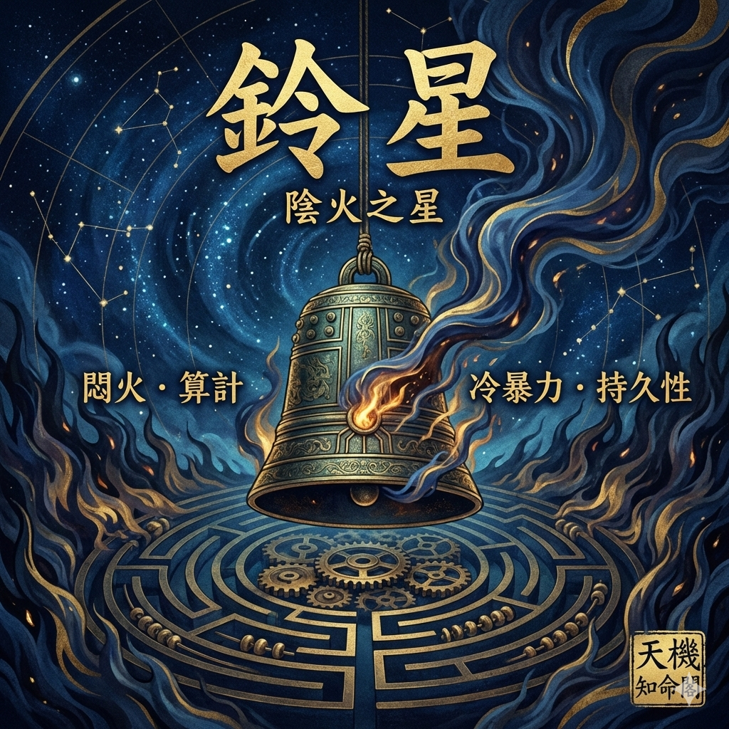 [fz-041] 
  鈴星：陰火之星，主悶火、算計、冷暴力與持久性。