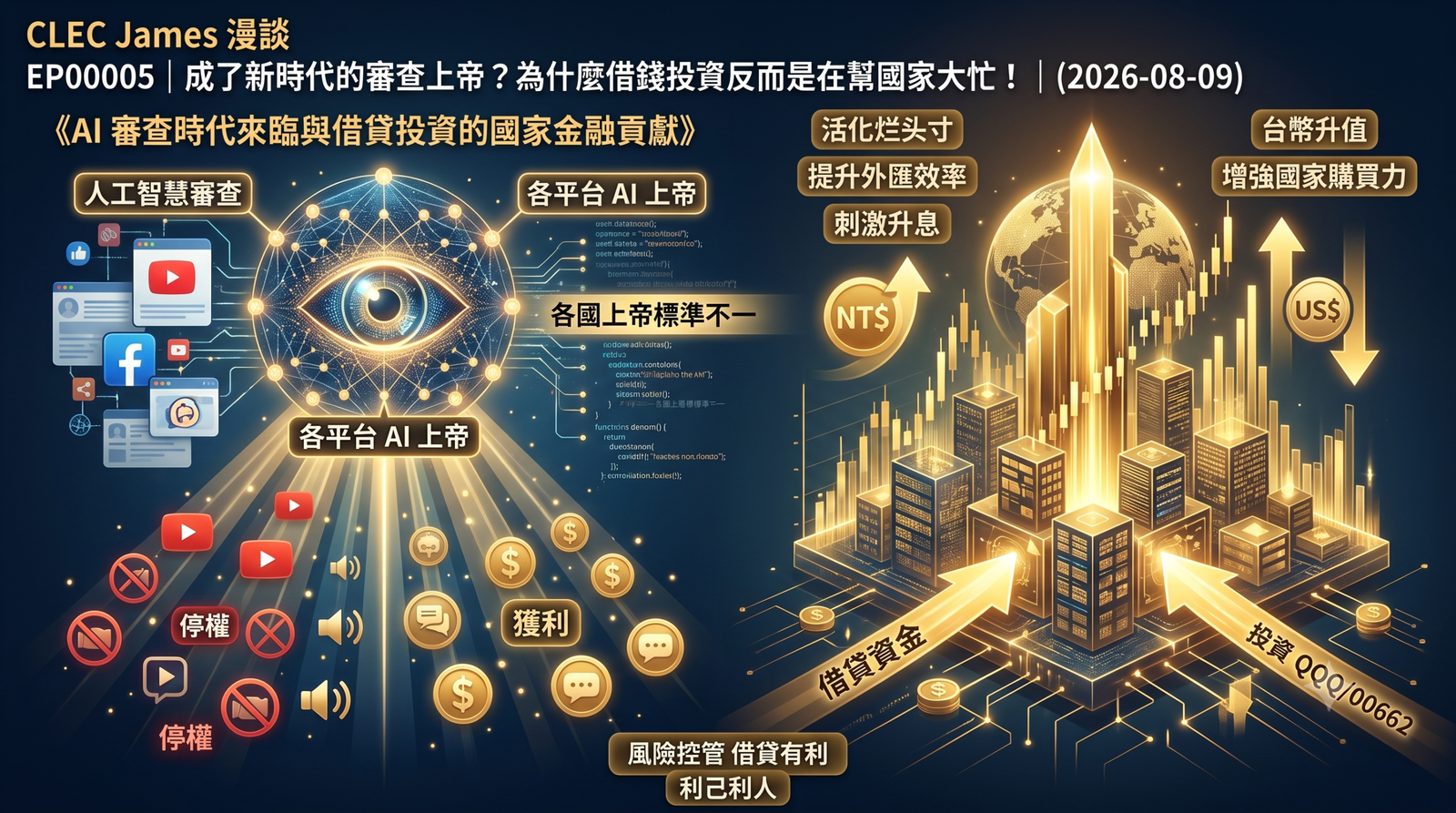 EP00005｜成了新時代的審查上帝？為什麼借錢投資反而是在幫國家大忙！｜2026-08-09