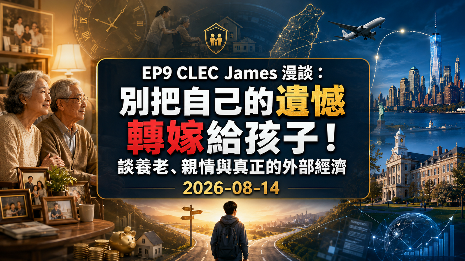 EP00009｜別把自己的遺憾轉嫁給孩子！談養老、親情與真正的外部經濟｜2026-08-14