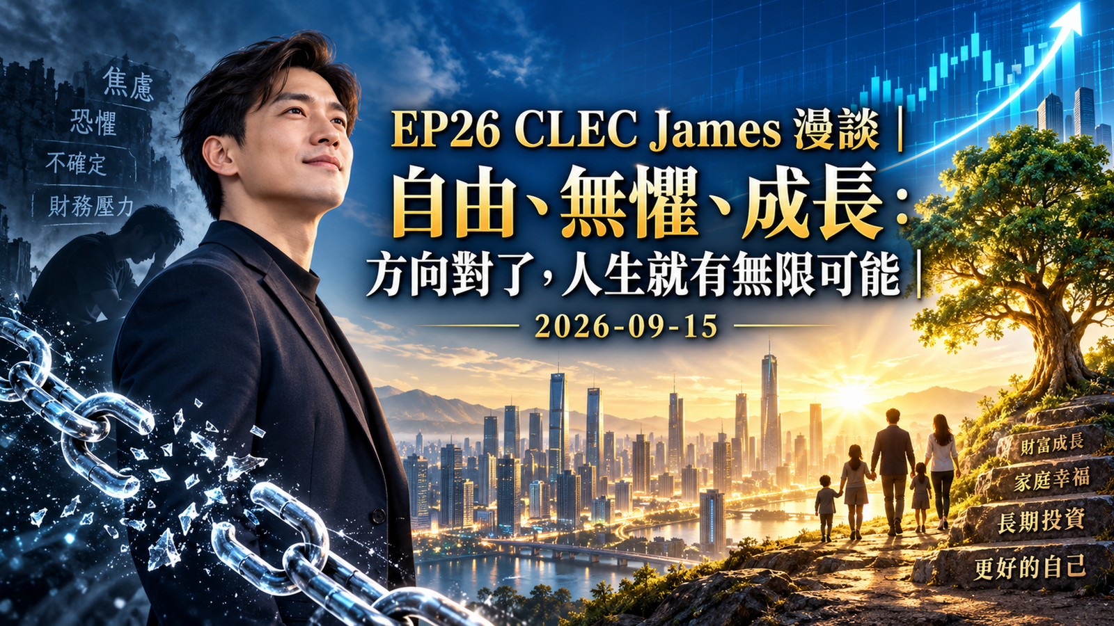 [cj-026] CLEC James
  漫談｜自由、無懼、成長：方向對了，人生就有無限可能｜2026-09-15