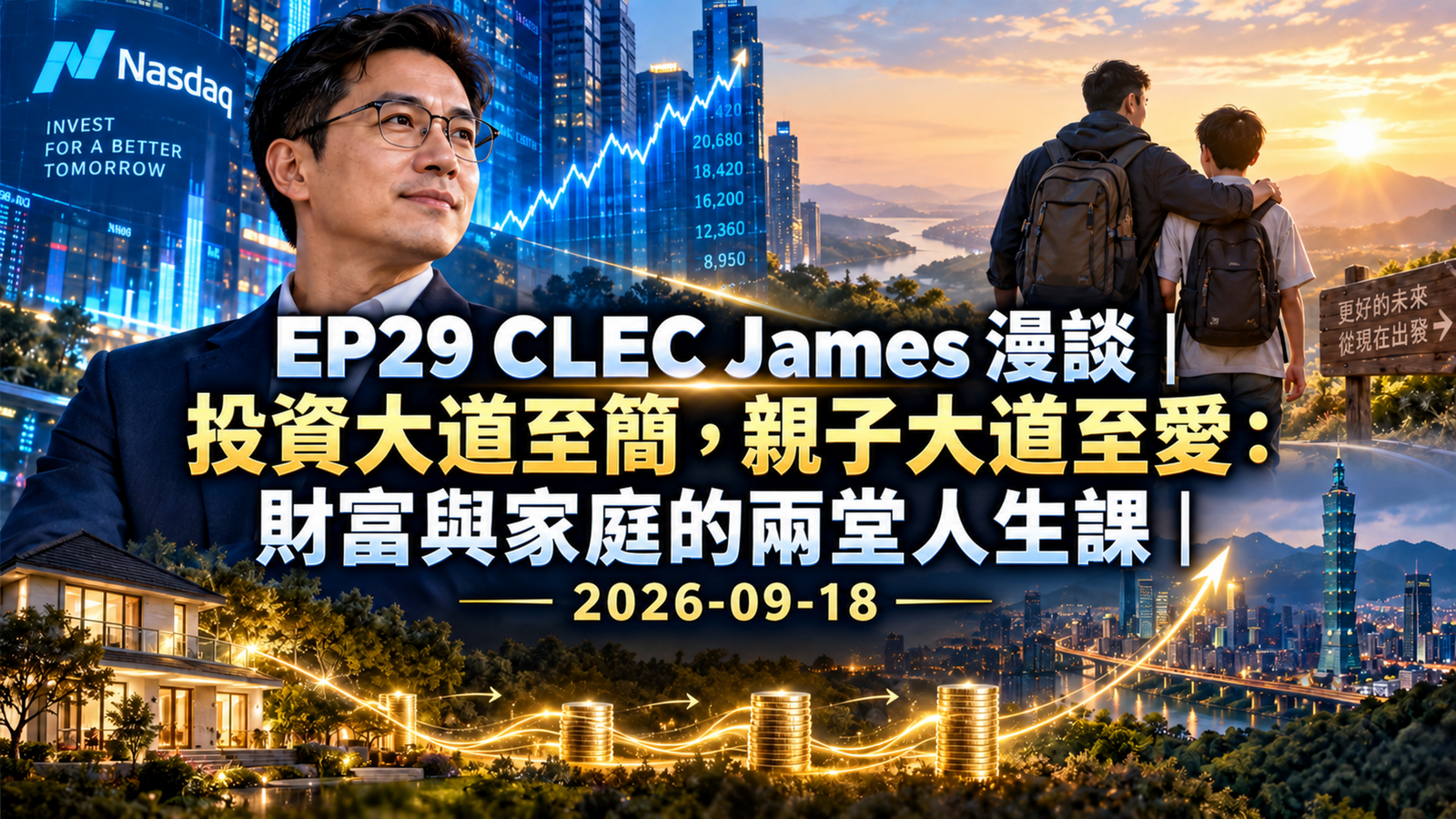 [cj-029] CLEC James
  漫談｜投資大道至簡，親子大道至愛：財富與家庭的兩堂人生課｜2026-09-18